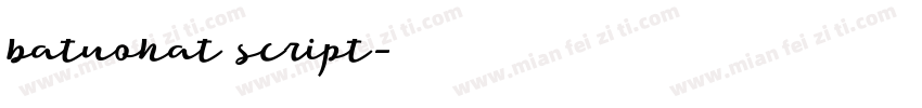 batuohat script字体转换